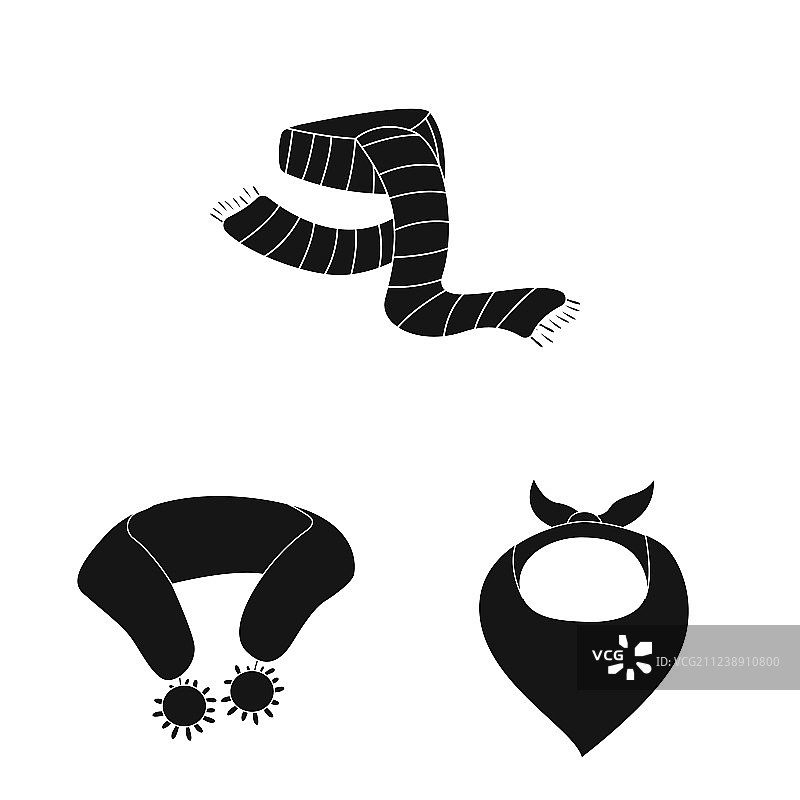 围巾和披肩标志图片素材