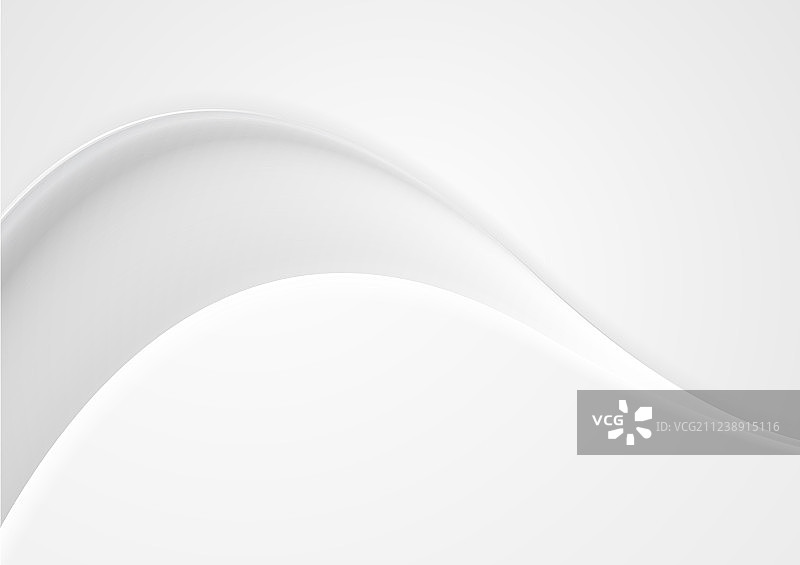 光滑的灰白色波浪抽象背景图片素材