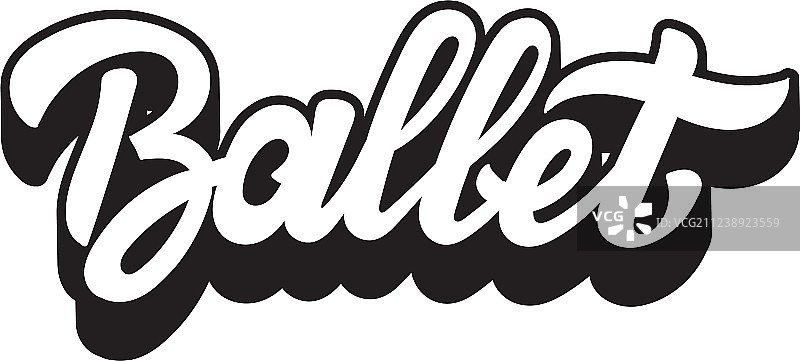 用于卡片的芭蕾手写字母模板图片素材