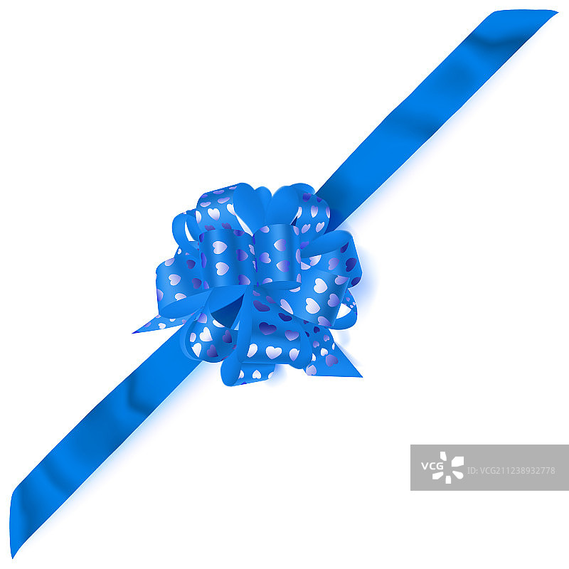 带小爱心的丝带大蝴蝶结图片素材