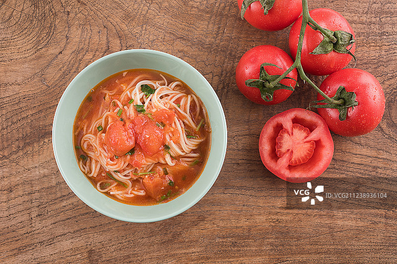 一西红柿面碗图片素材