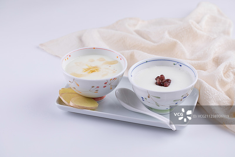 姜撞奶和双皮奶图片素材