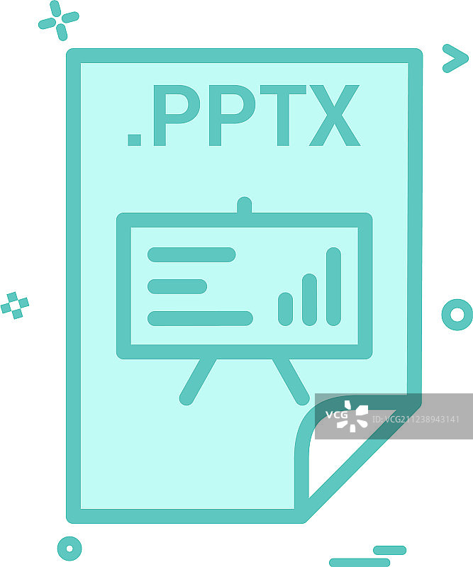 PPTX应用程序下载文件格式图标图片素材