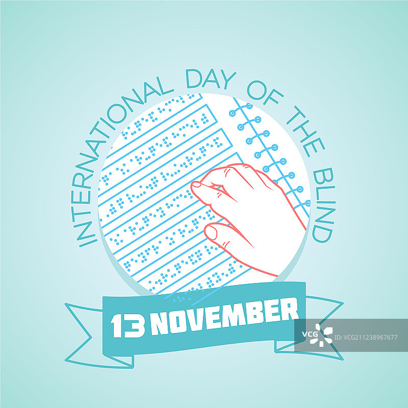 11月13日国际盲人节图片素材