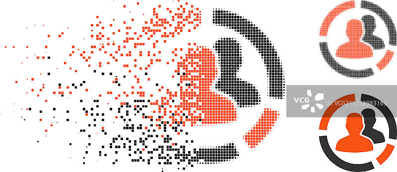 损坏的点状半色调病人图表图标图片素材