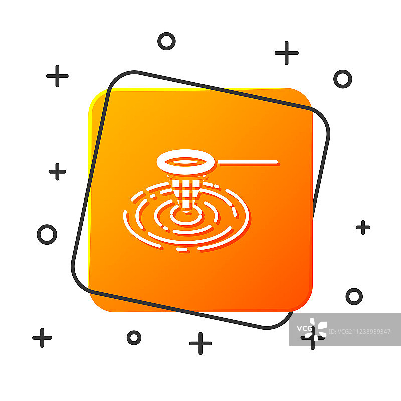 白色渔网水面图标图片素材