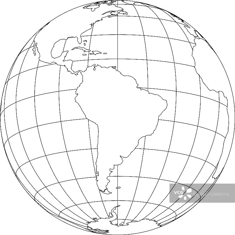 地球地图轮廓图标图片素材