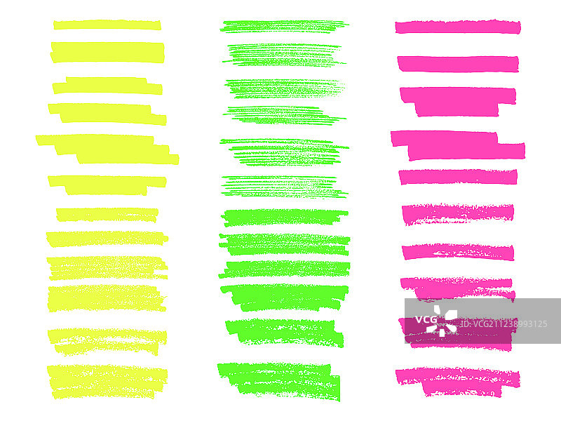 荧光笔刷线条手绘图片素材