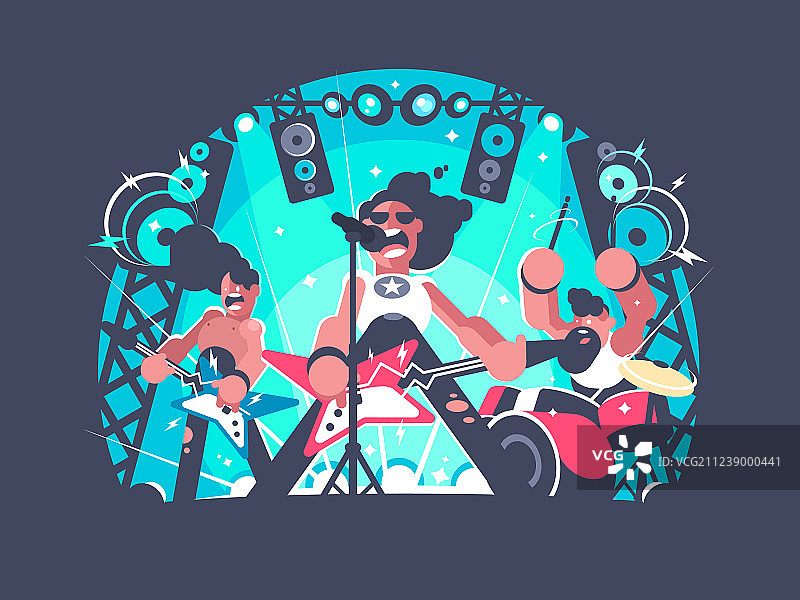 摇滚乐队音乐会图片素材
