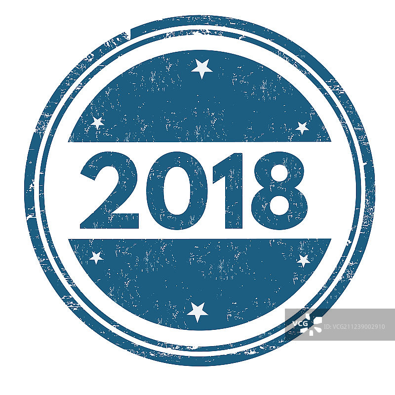 2018 Grunge橡胶图章图片素材