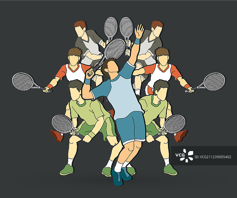 男子网球运动员图片素材