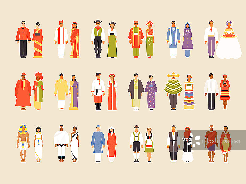 民族服饰大合集，第一部分图片素材
