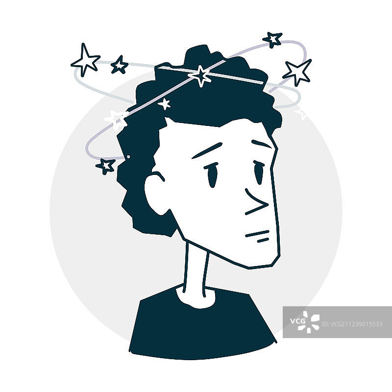 人物感到头晕头痛图片素材