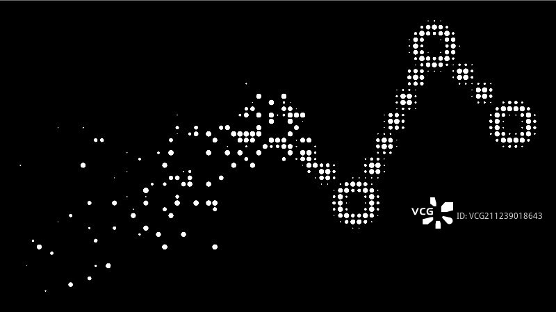 点线图标的鲜艳消散点半色调图片素材