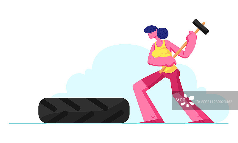 健身或健美概念与强壮图片素材