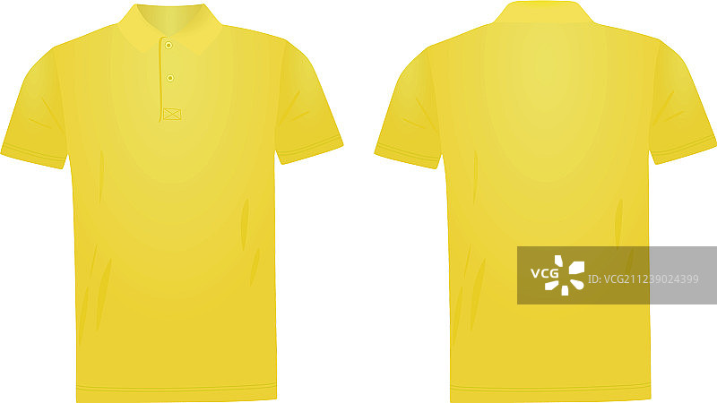 黄色POLO衫图片素材