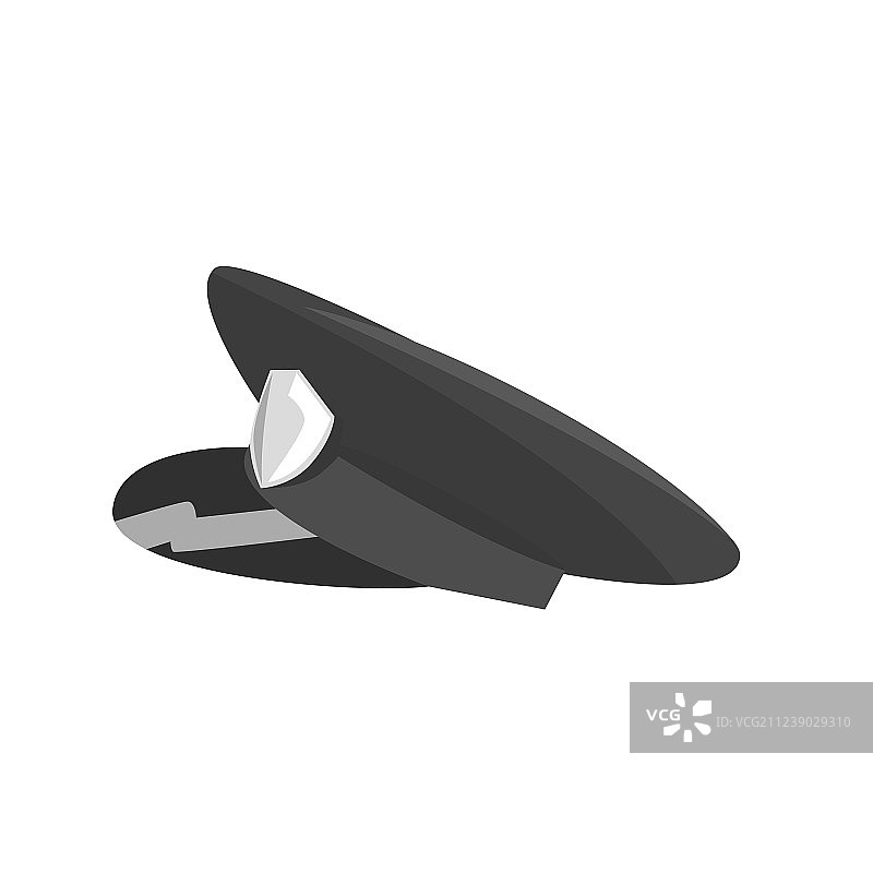 卡通警察帽侧视图图片素材