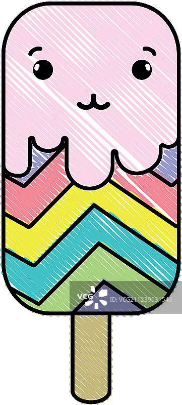 刨冰和彩虹图片素材