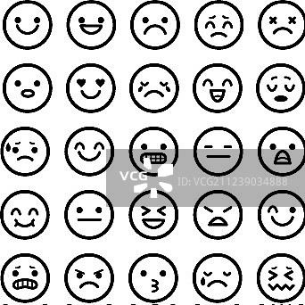 笑脸表情卡通图标图片素材