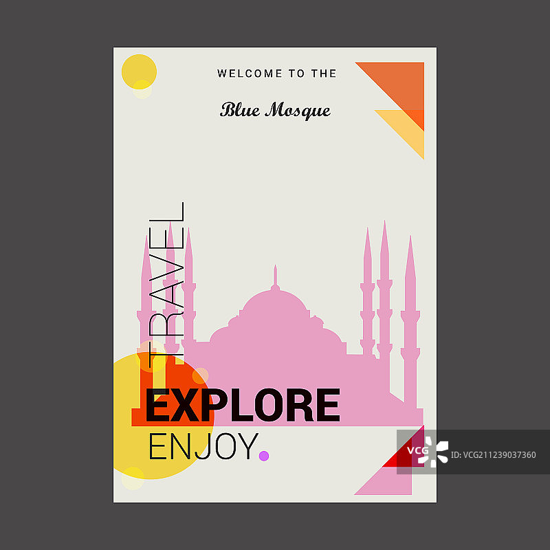 欢迎来到土耳其伊斯坦布尔蓝色清真寺图片素材