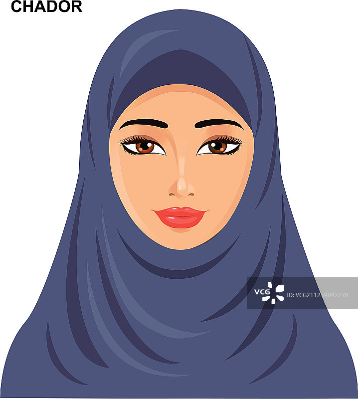 戴面纱的时尚女性图片素材