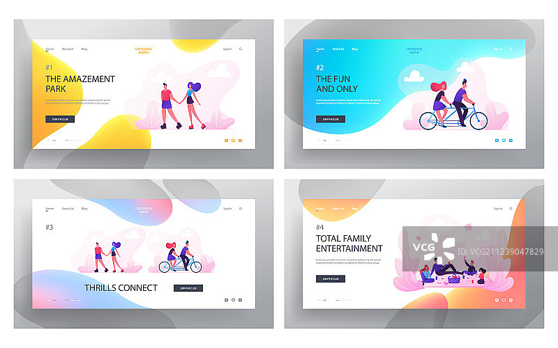 有爱的夫妇和家人共度时光图片素材