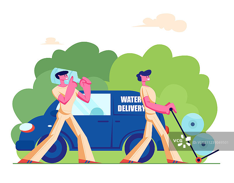 饮用纯净水配送公司图片素材