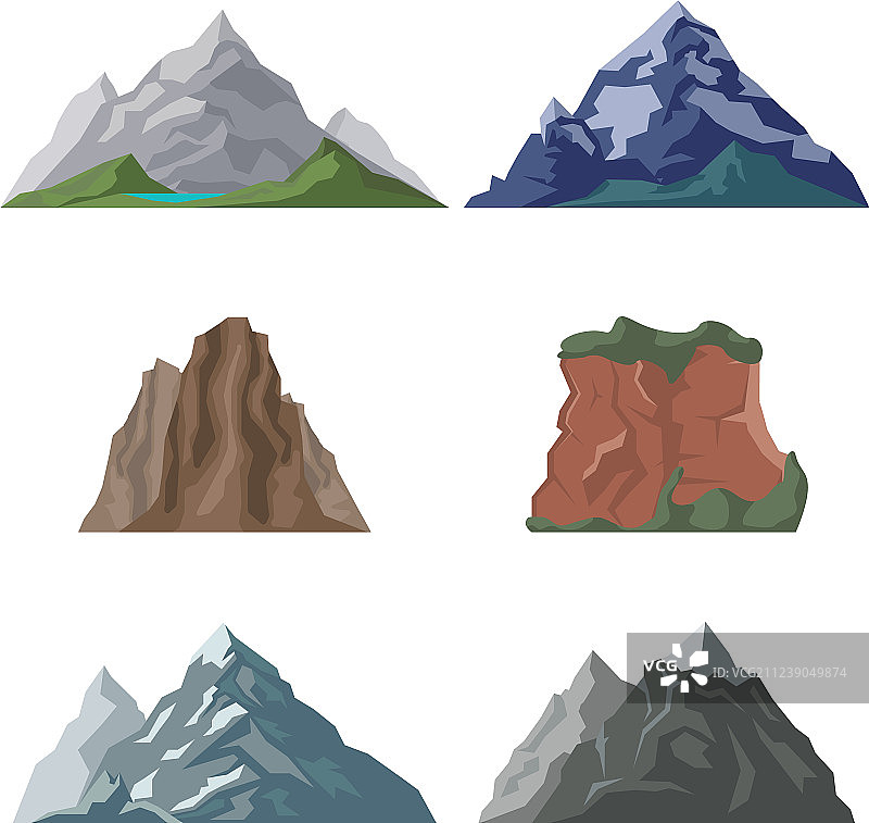 群山和悬崖图片素材