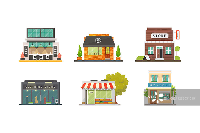 商店建筑合集图片素材
