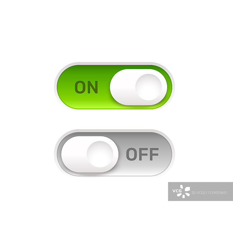 开关按钮UI设计图片素材