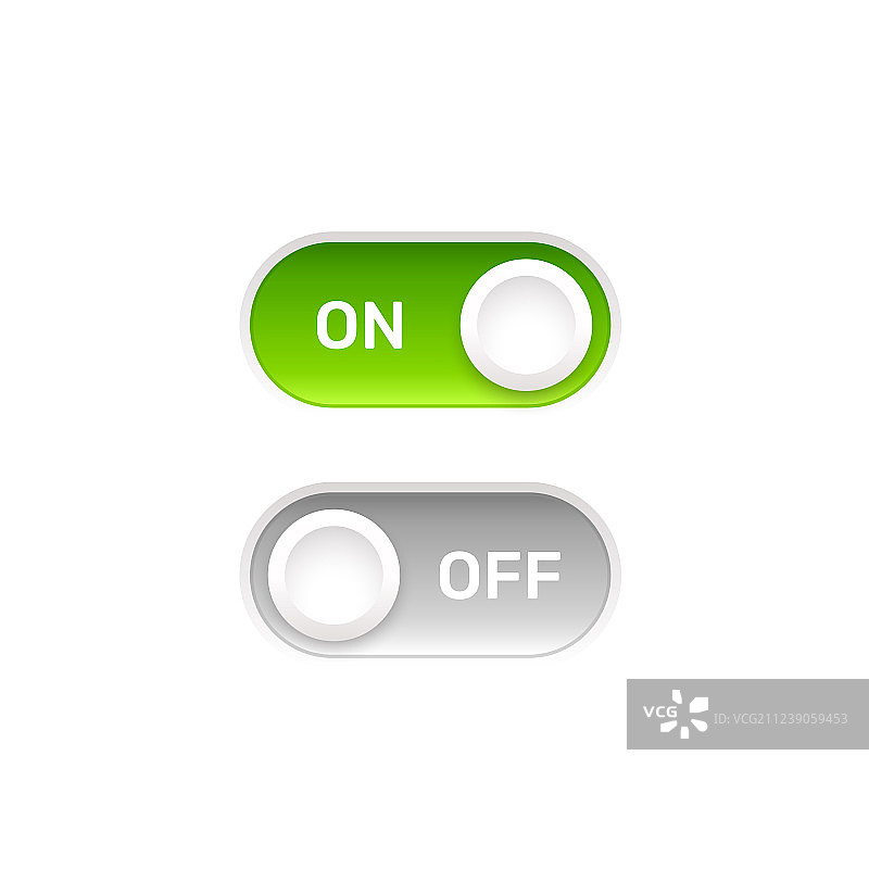 开关按钮UI设计图片素材