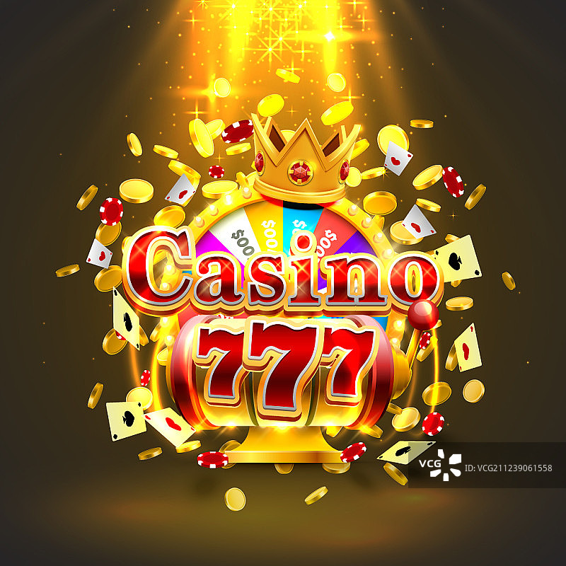 赌场777大奖老虎机和财富国王banner图片素材