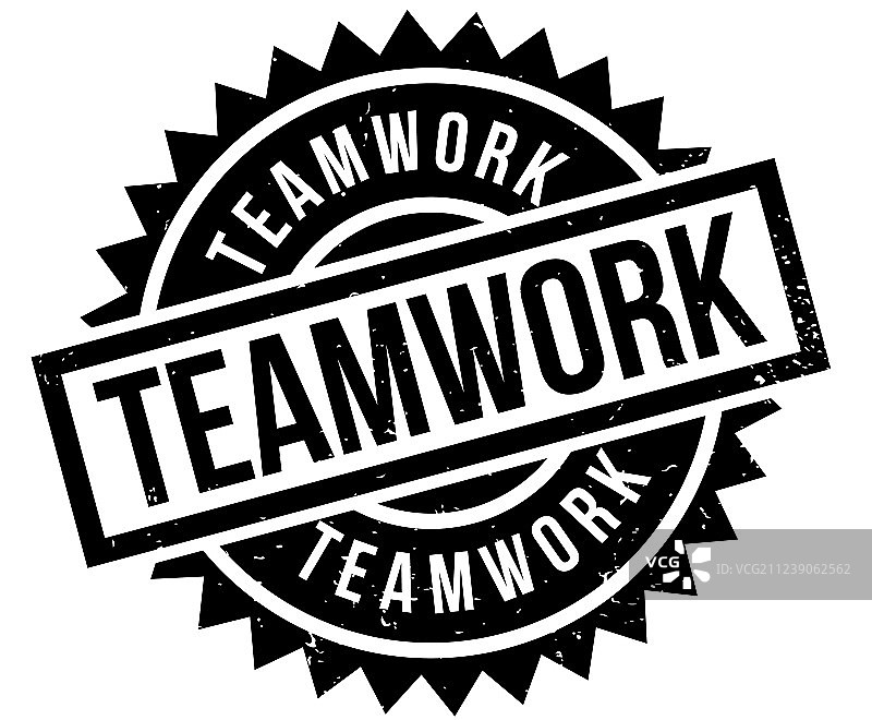 团队合作橡胶图章图片素材