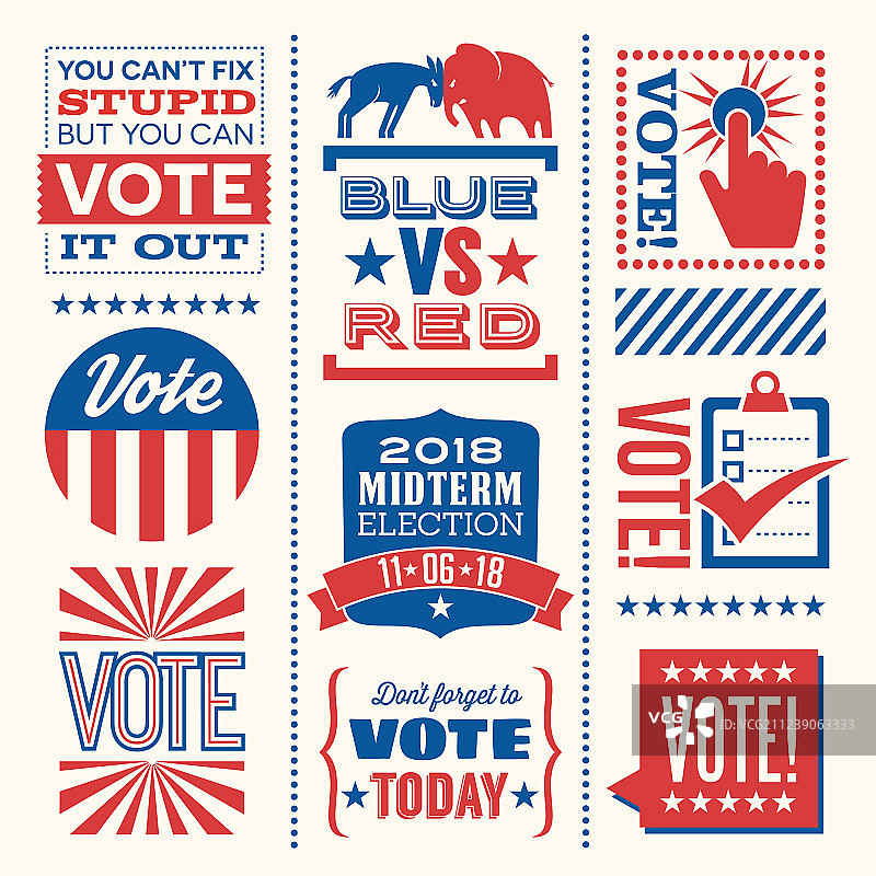 鼓励投票的励志设计图片素材