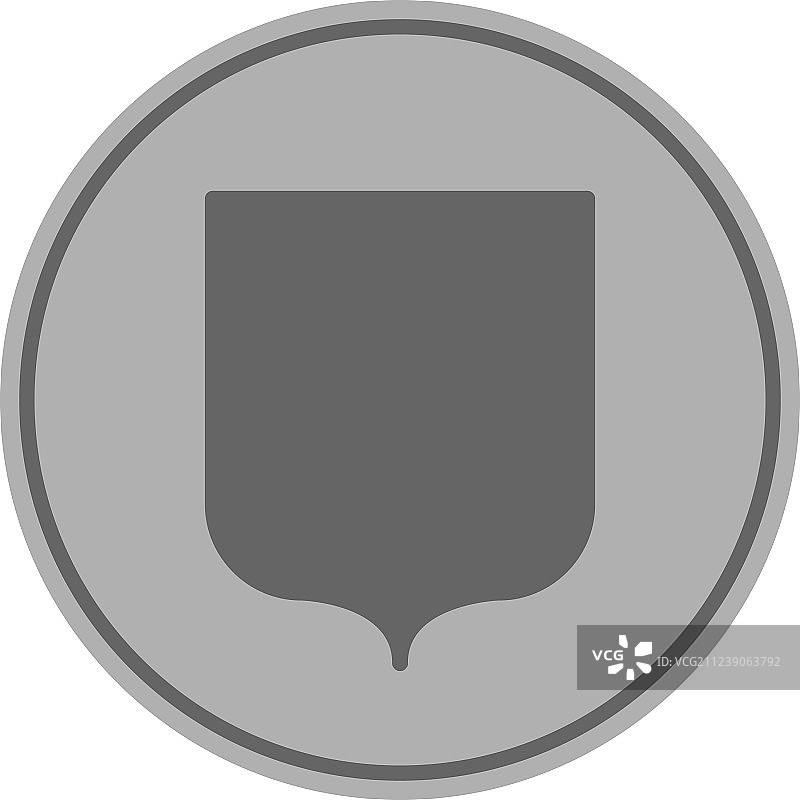 盾牌守卫银币图片素材