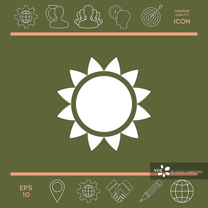 太阳图标图片素材