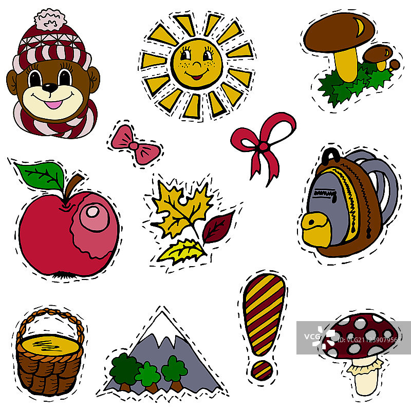 带感叹号的时尚标签徽章图片素材