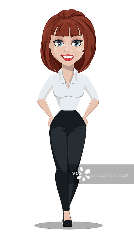 卡通女商人图片素材