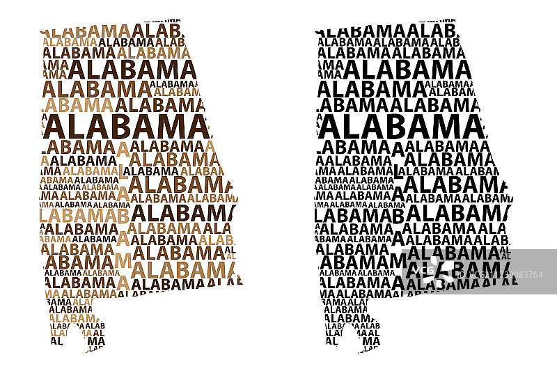 阿拉巴马州地图图片素材