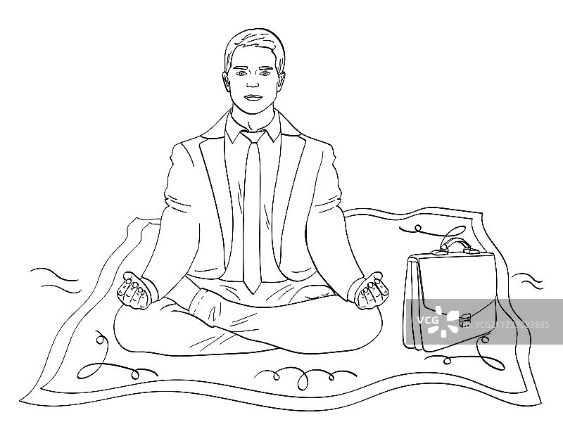 孤立的着色黑线白色图片素材