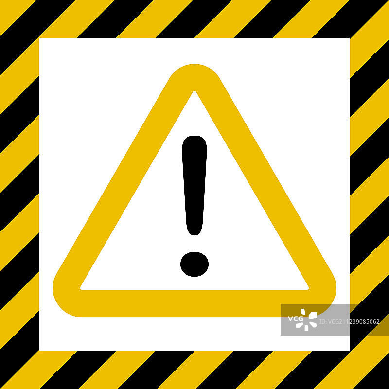 带感叹号的危险警告标志图片素材