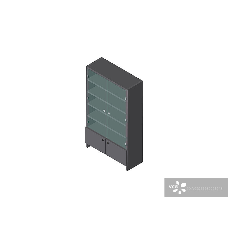 2.5D抽屉式边柜图片素材