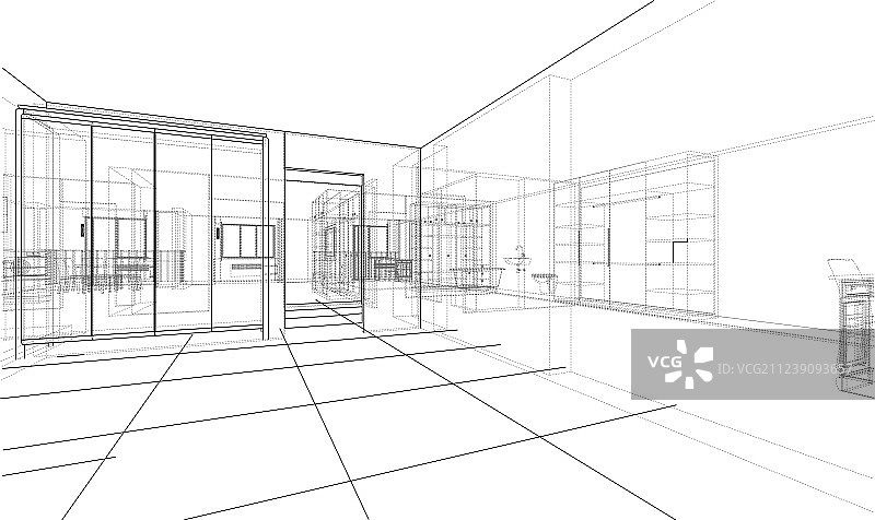 室内素描图片素材