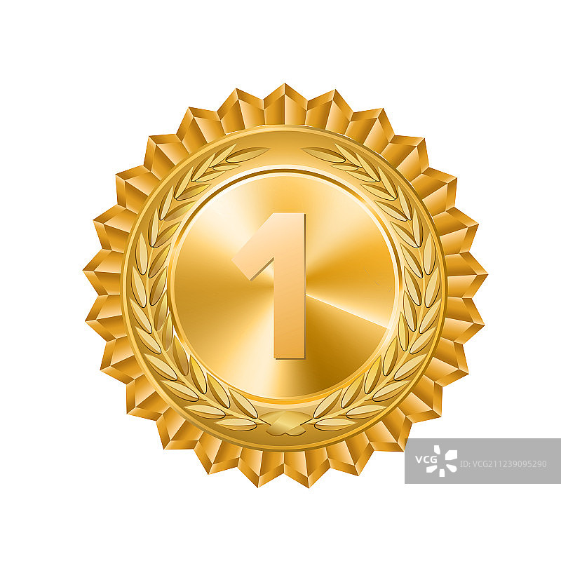 第一名金牌标志图片素材