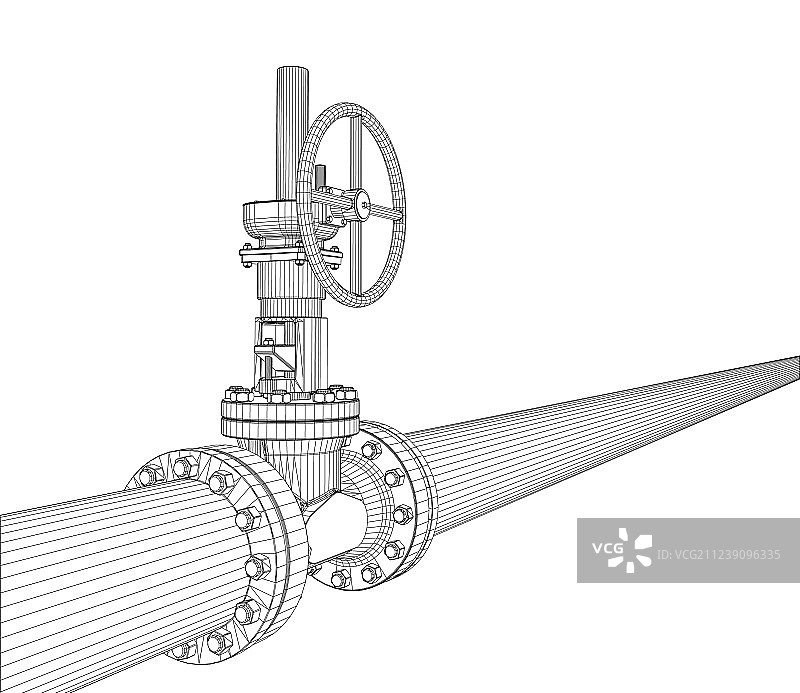 3D工业阀门渲染图图片素材