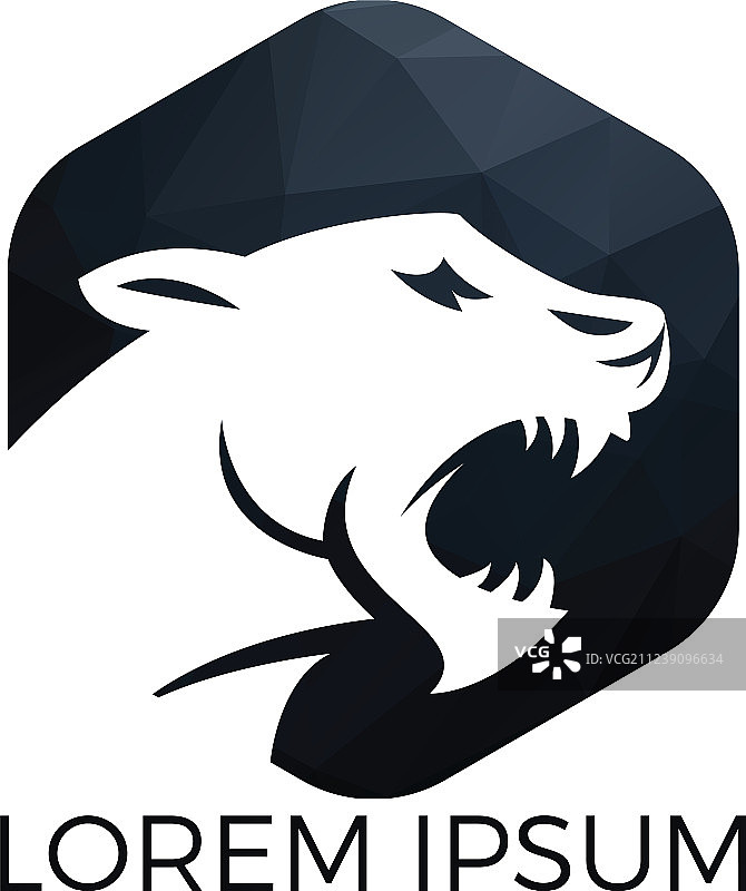 咆哮虎标志设计图片素材