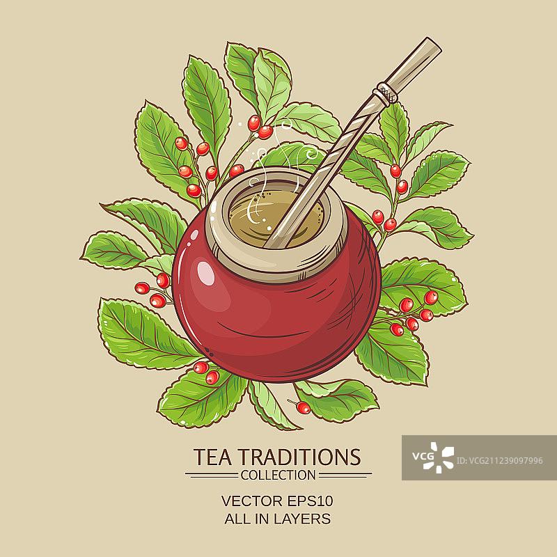 葫芦中的马黛茶图片素材