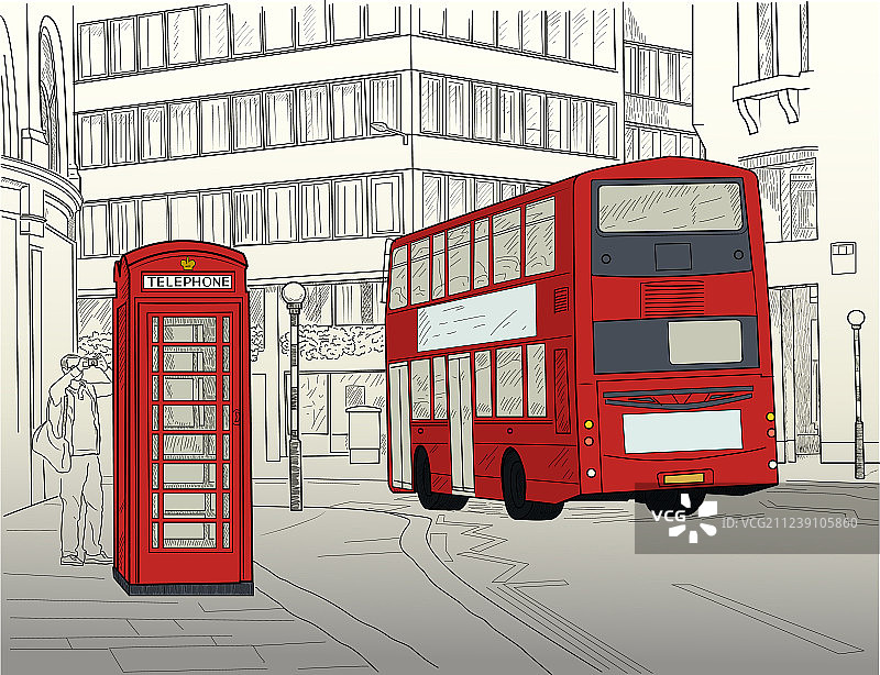 伦敦街景图片素材