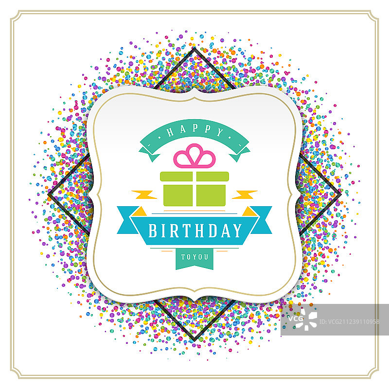 生日快乐贺卡设计图片素材