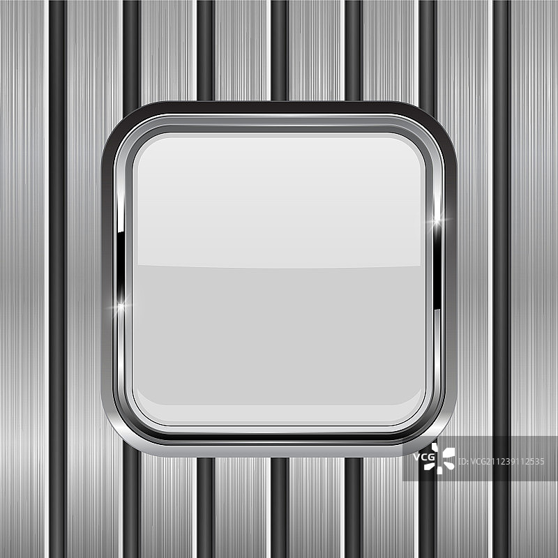 带白色玻璃按钮的金属竖板图片素材
